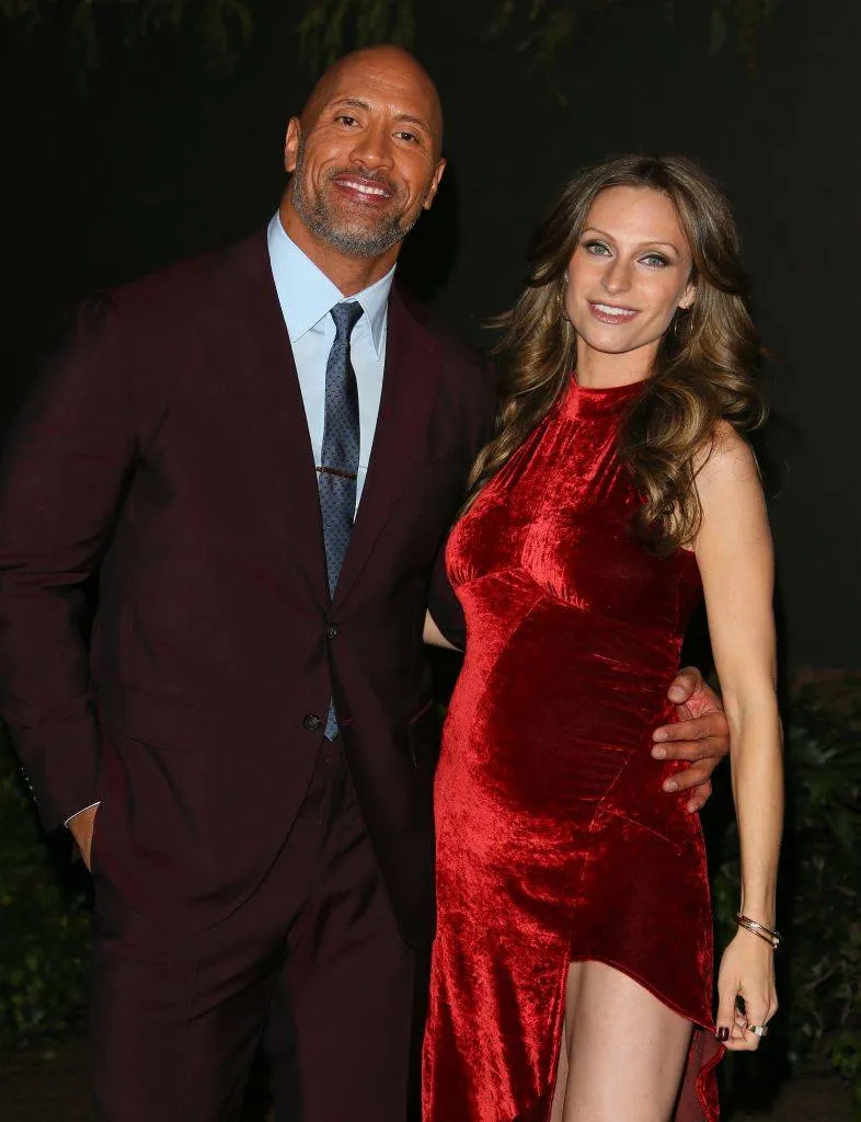 Dwayne Johnson and Lauren Hashian