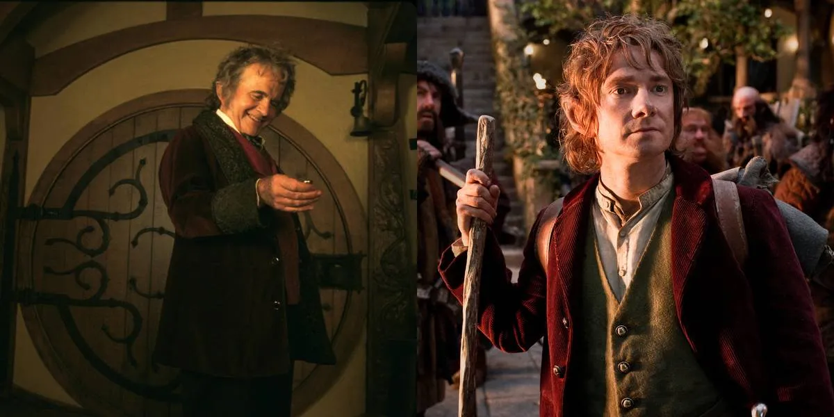 Ian Holm And Martin Freeman -- Bilbo Baggins