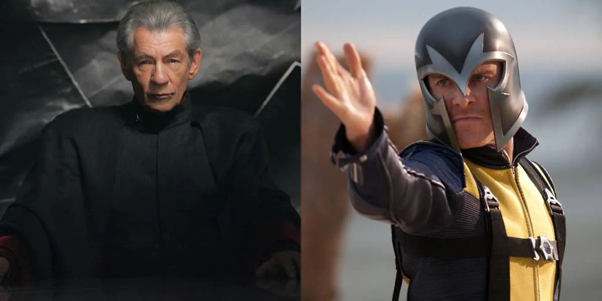 Sir Ian McKellan And Michael Fassbender -- Magneto