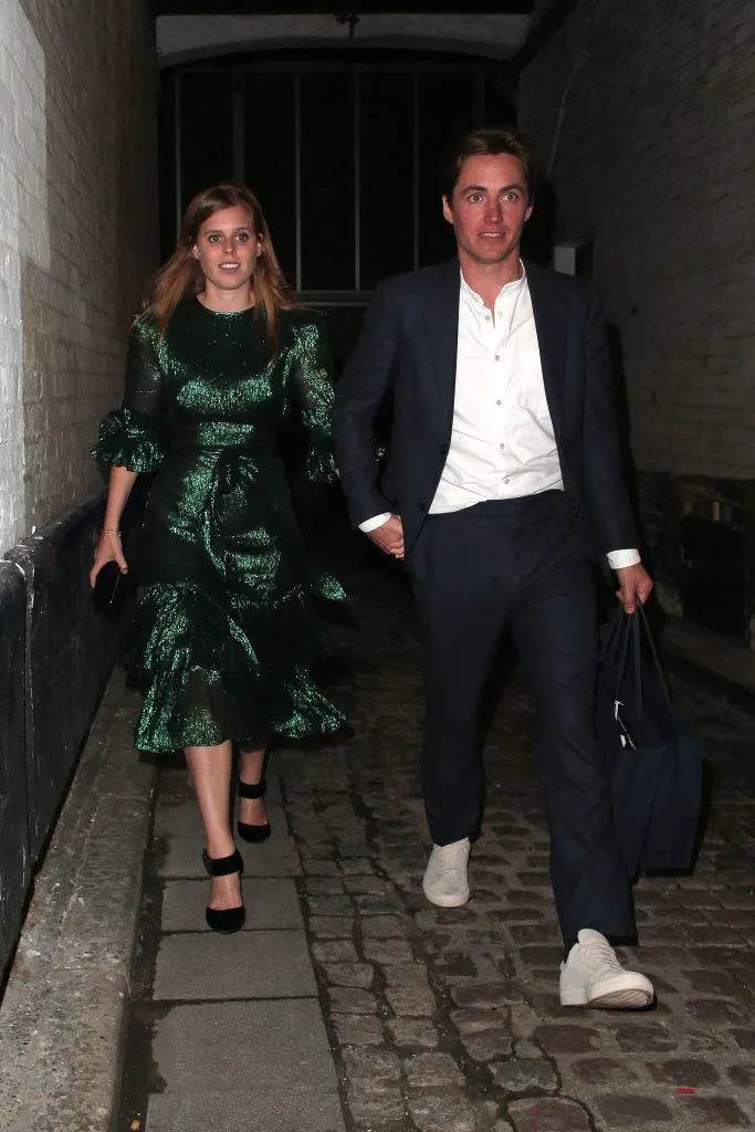 Princess Beatrice of York and Edoardo Mapelli Mozzi seen attending The Dior Sessions