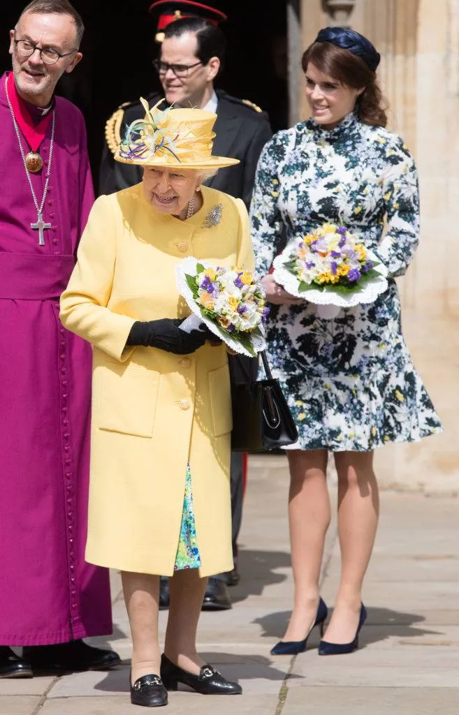 Queen Elizabeth II and Princess Eugenie of York attend the traditional Royal Maundy Service