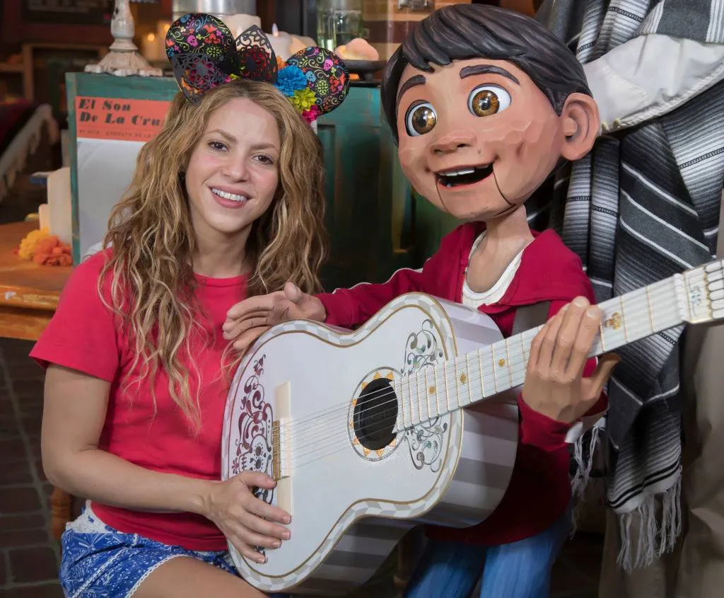 Global superstar Shakira meets Miguel of Disney-Pixars Coco 