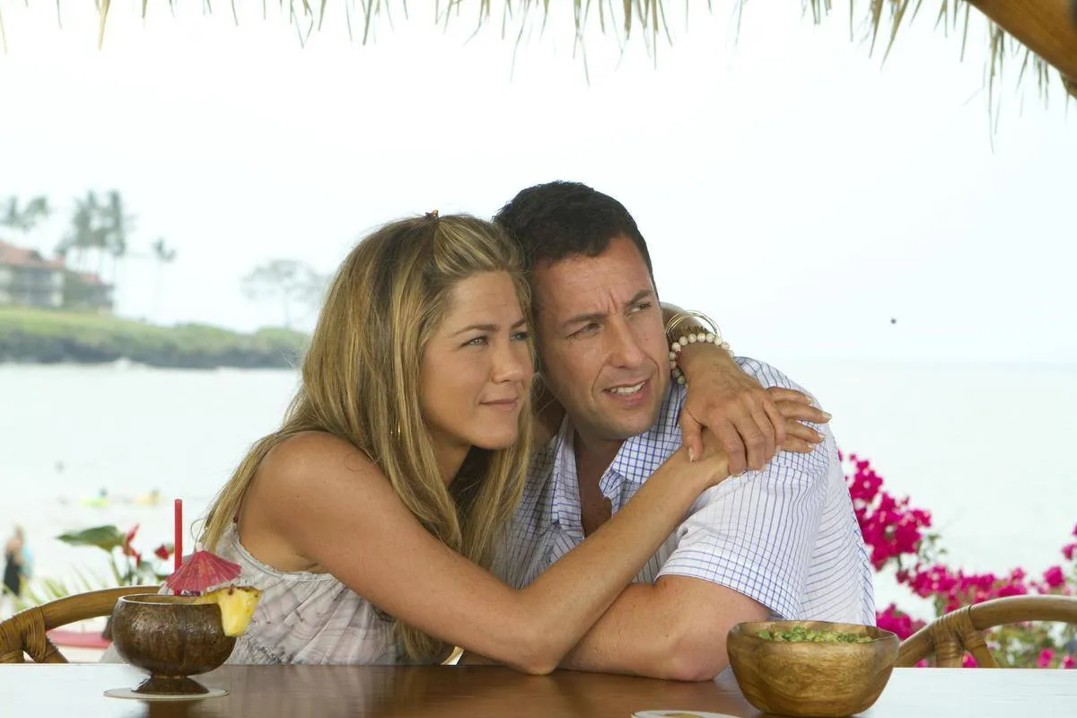 jennifer aniston and adam sandler in just go with it