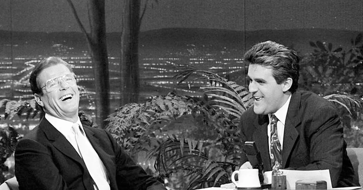roger moore and jay leno