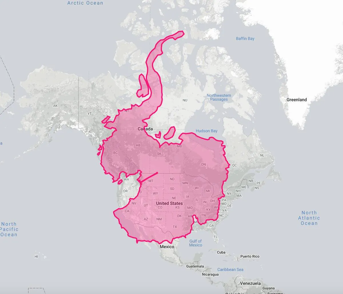 Antarctica Takes Over The United States And Parts Of Canada