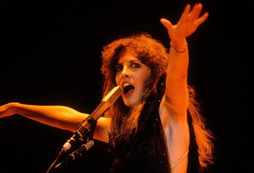 Stevie Nicks performs with Fleetwood Mac at the Cow Palace in December 1979