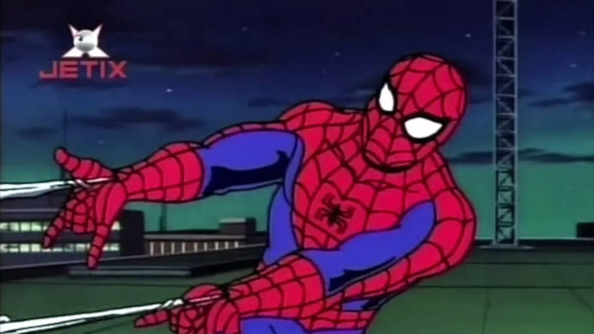 Spider-Man is pictured in the 1994 animated series.