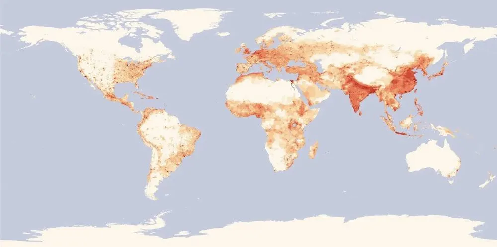 Population Density Around The World
