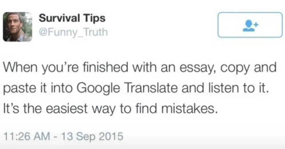 when you're finished with an essay, copy and paste it into Google Translate and listen to it. It's the easier way to find mistakes