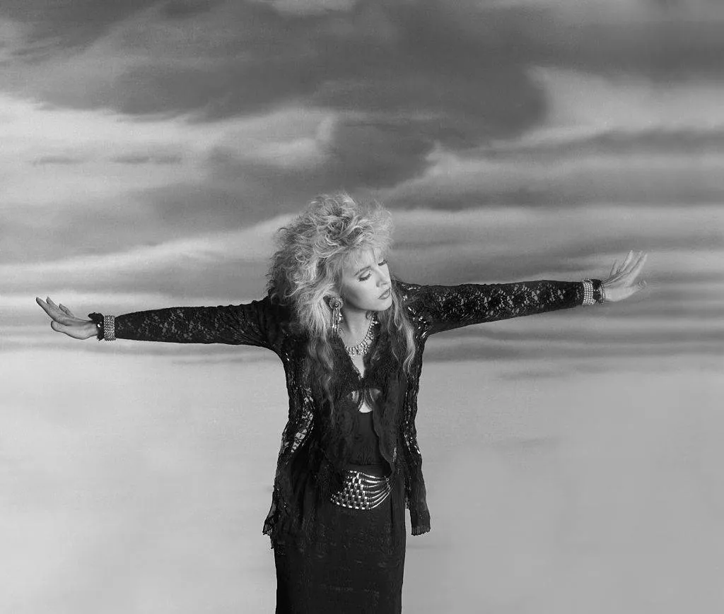 Singer Stevie Nicks shot in Los Angeles, California in 1982.