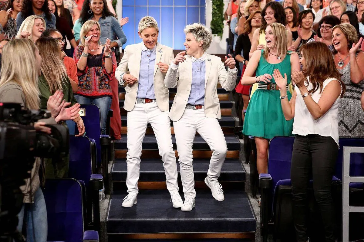Ellen wearing the same clothes
