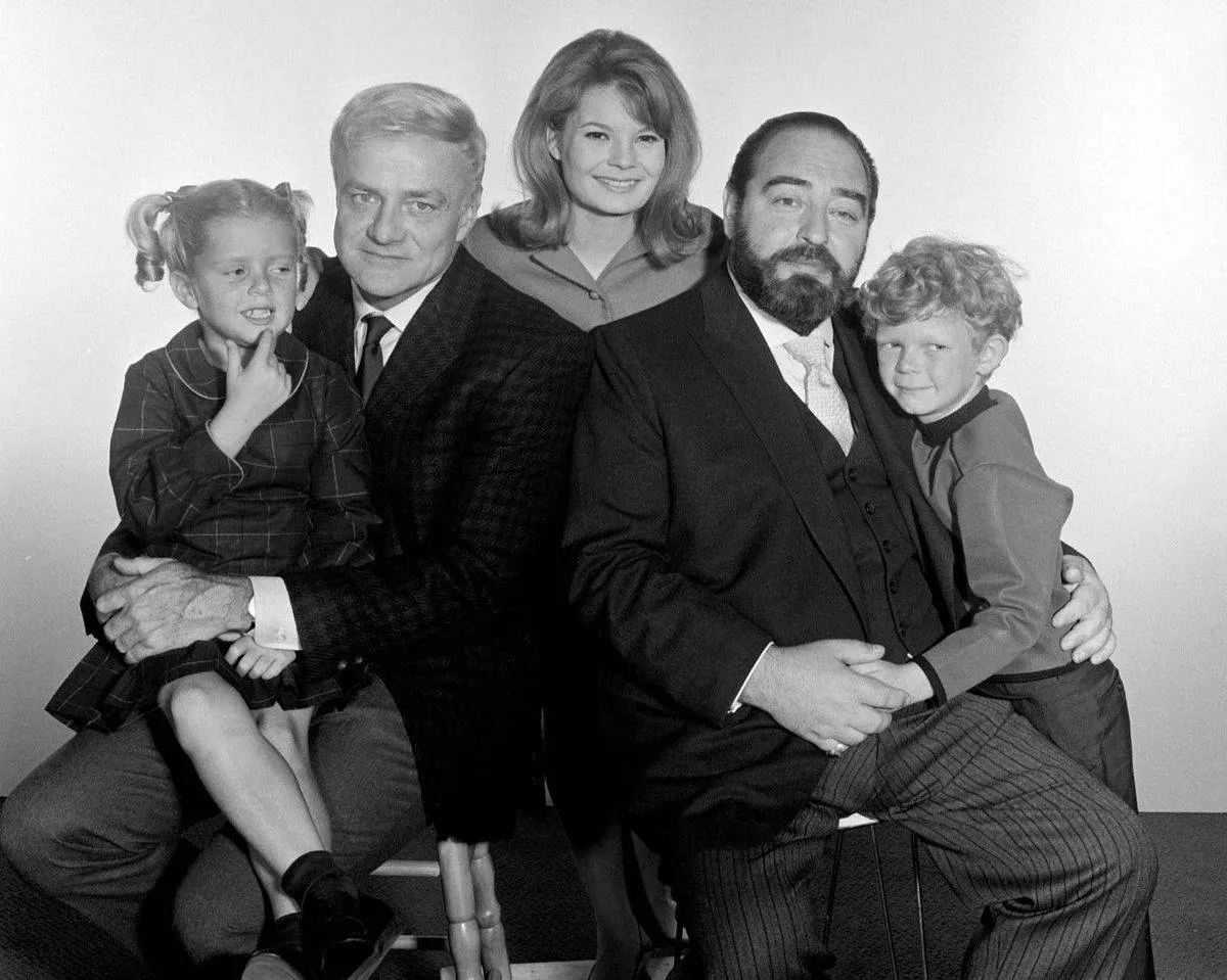 The cast of Family Affair is pictured.