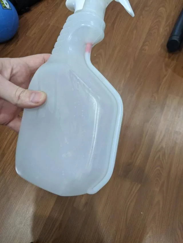 spray bottle to get out all the liquid