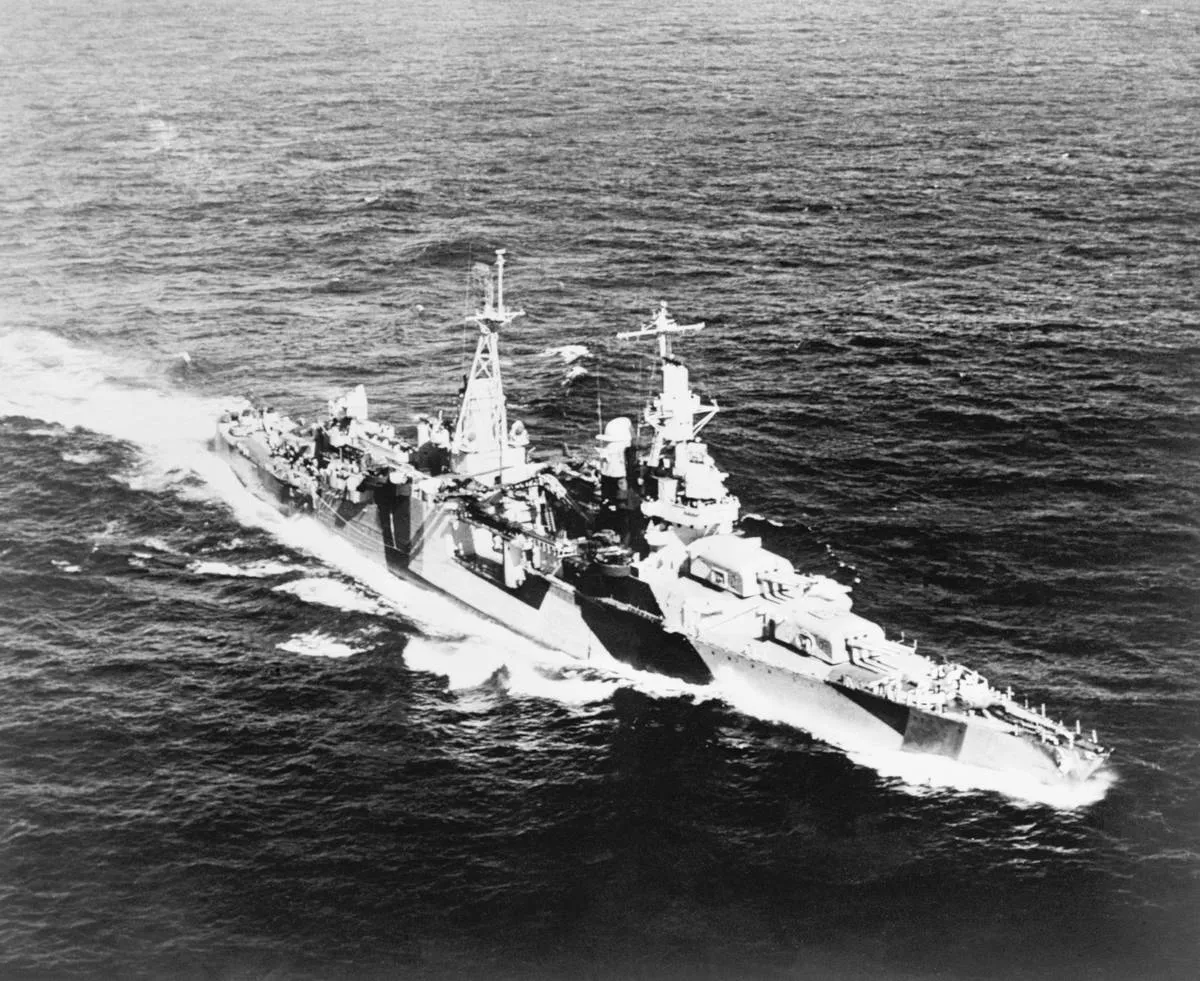 USS Indianapolis at Sea