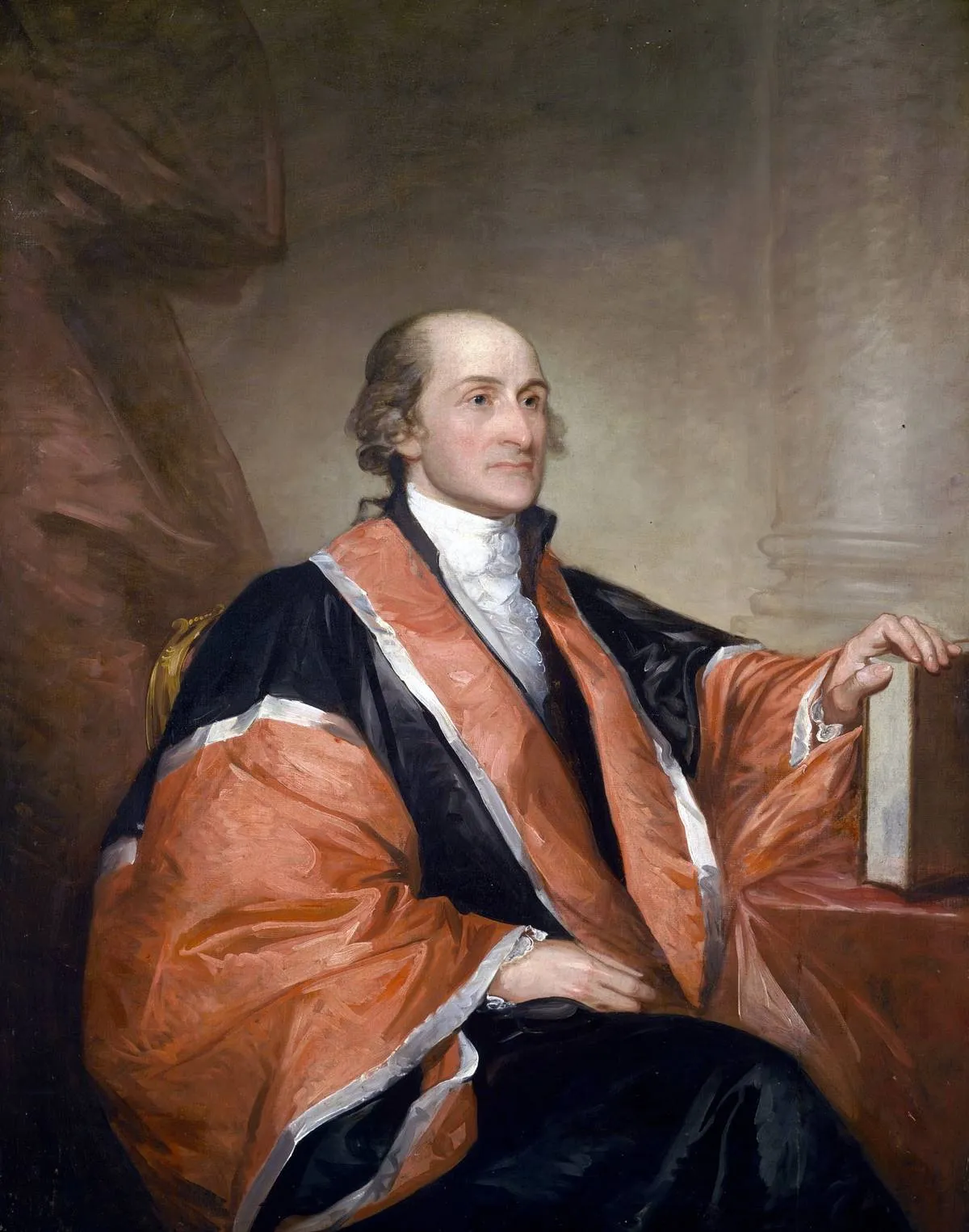 Portrait of John Jay (1745-1829) an American statesman, patriot, diplomat, one of the founding fathers and the first Chief Justice of the United States of America