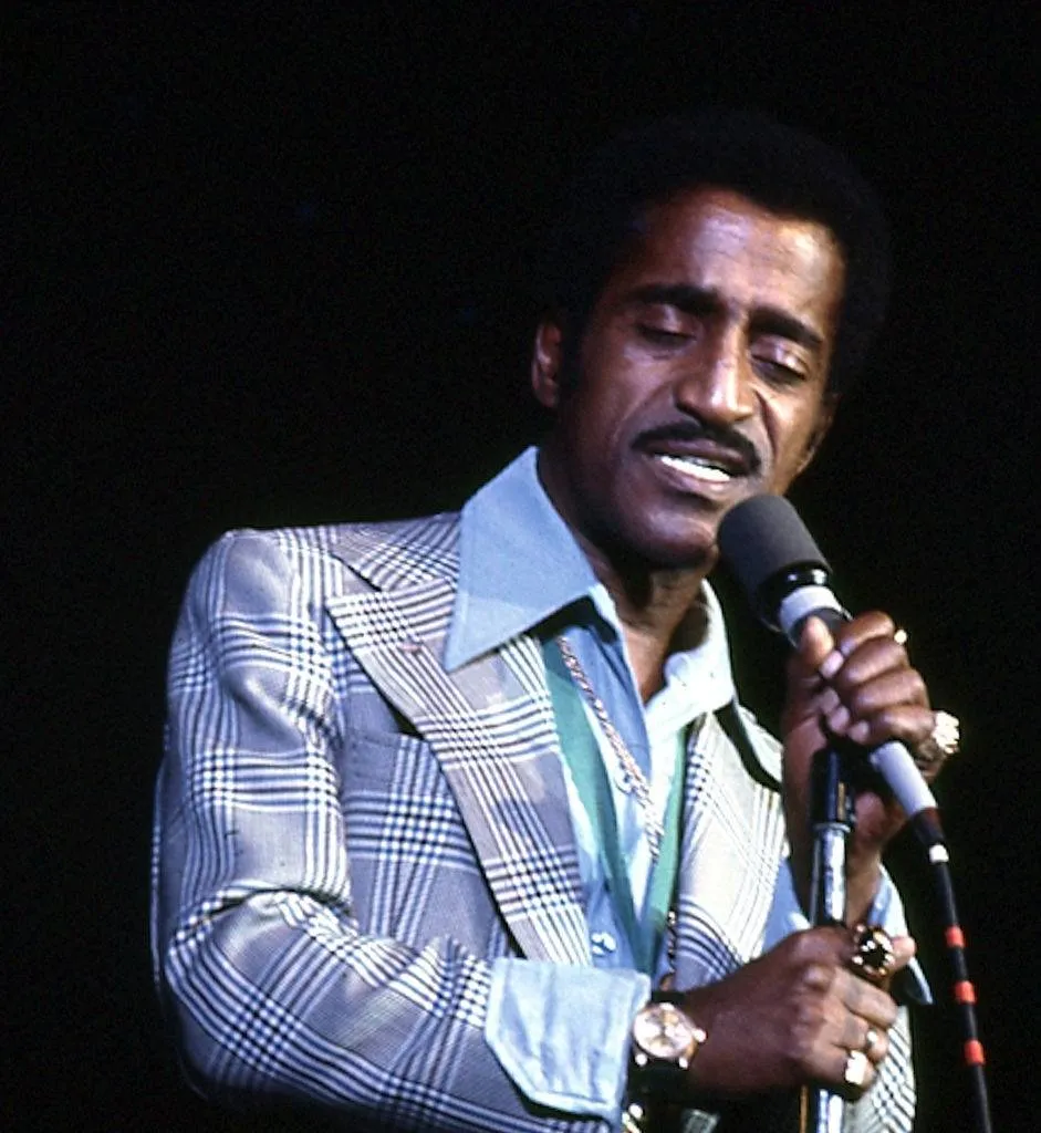 American musician Sammy Davis Jr (1925 - 1990) performs on stage at the International Ampitheatre as part of the Push Expo, Chicago, Illinois, September 28, 1972. The event, sponsored by Operation Push founder Civil Rights activist Jesse Jackson