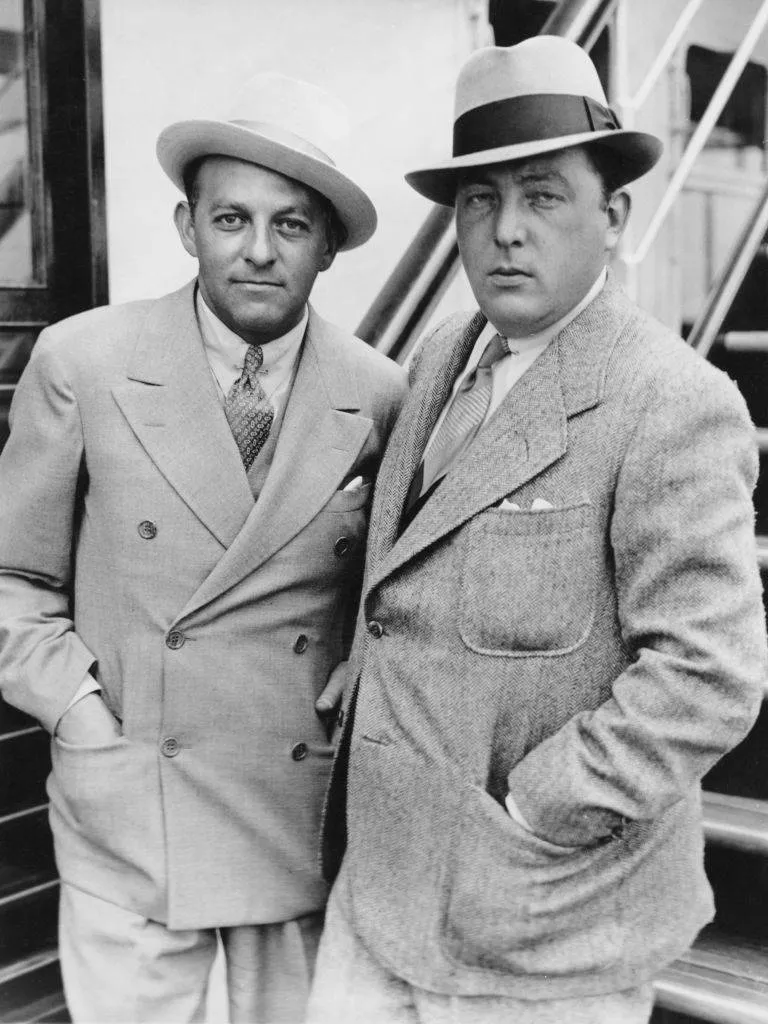 Producer Harry Cohn and director Lewis Milestone 