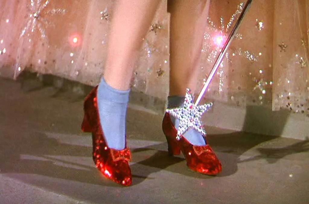 Dorothy Clicking Her Ruby Slippers In The Wizard Of Oz