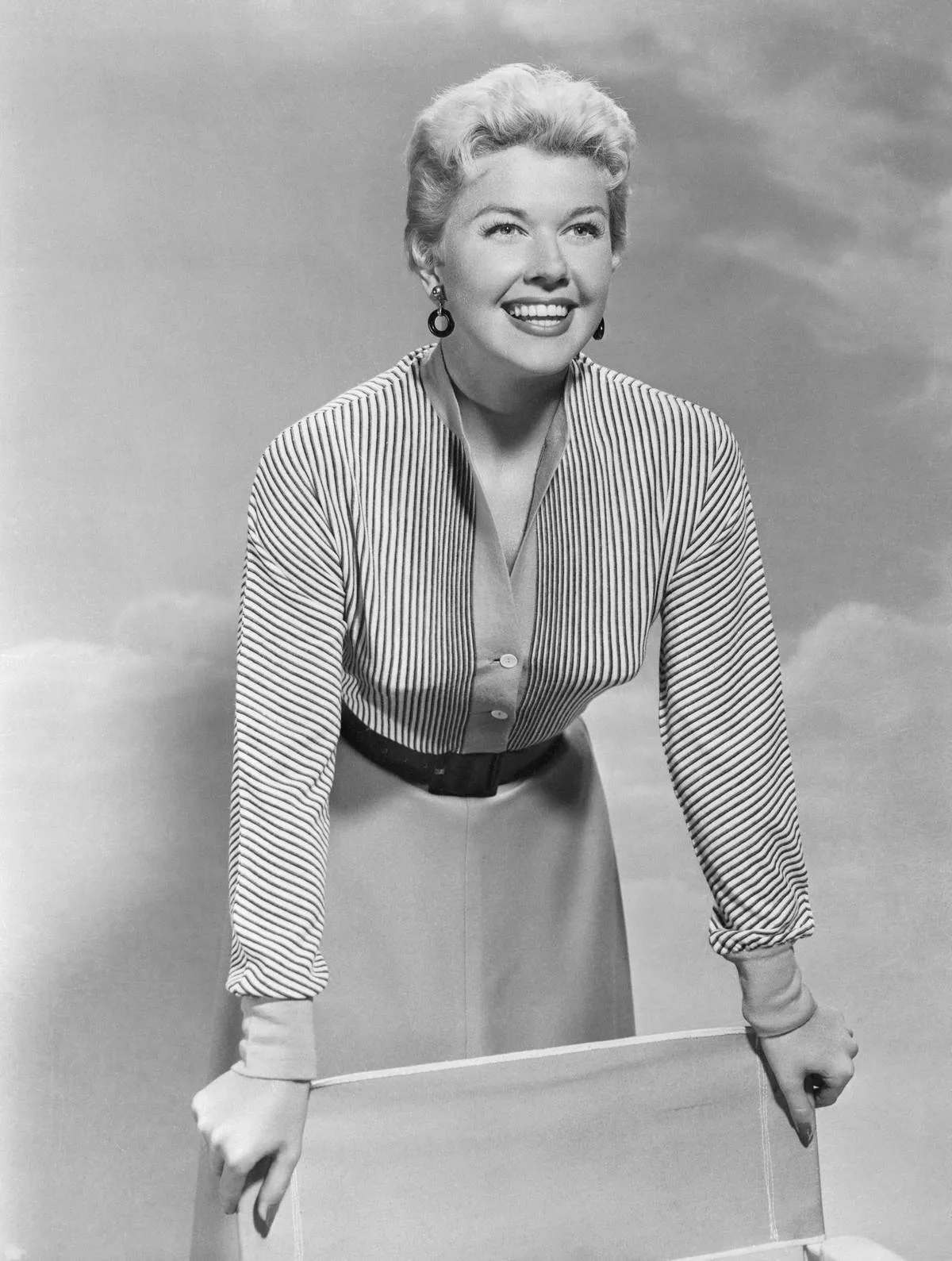 Doris Day poses for a photo.