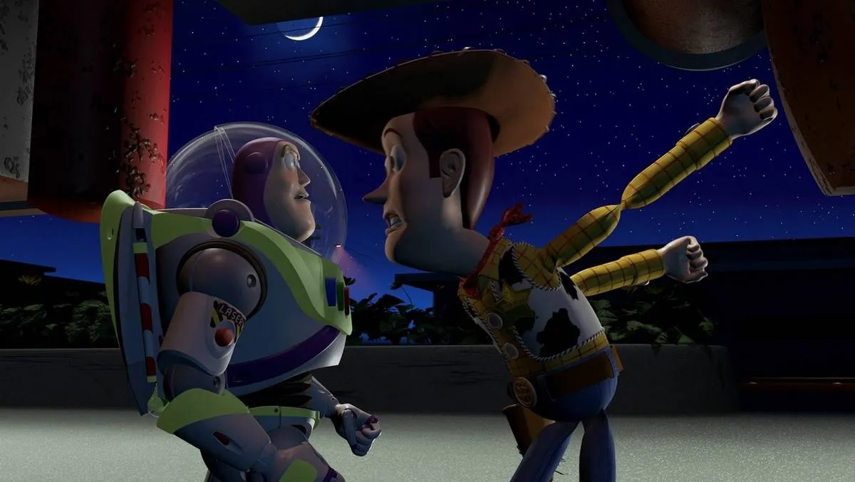 Woody Telling Buzz He's Nothing More Than A Toy