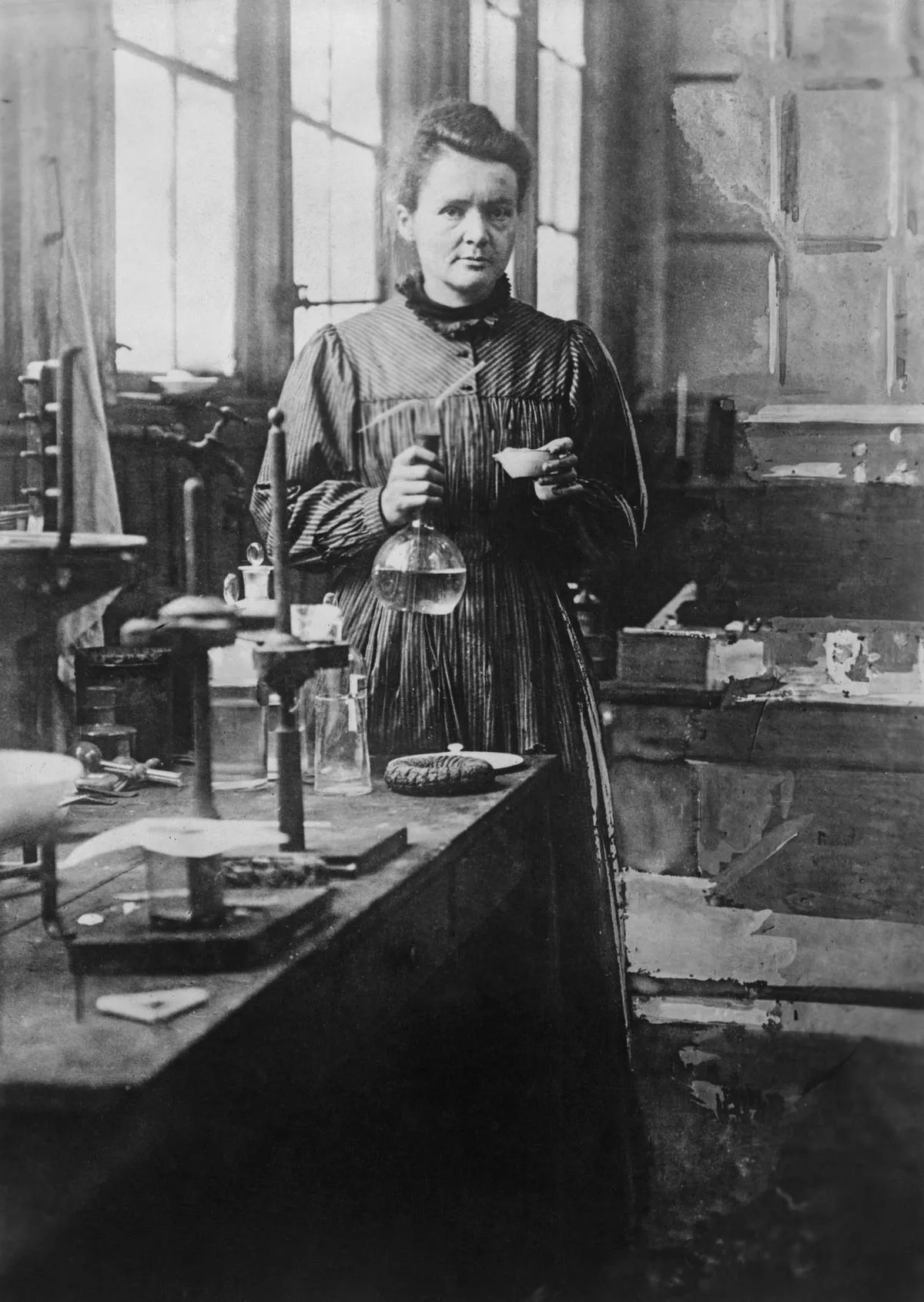 Chemist Marie Curie in Her Laboratory