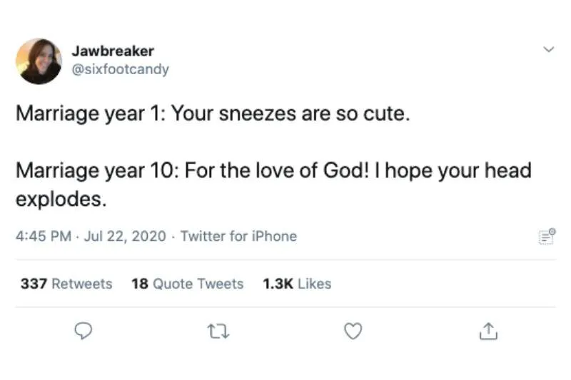 year 1 vs year 10 sneezing