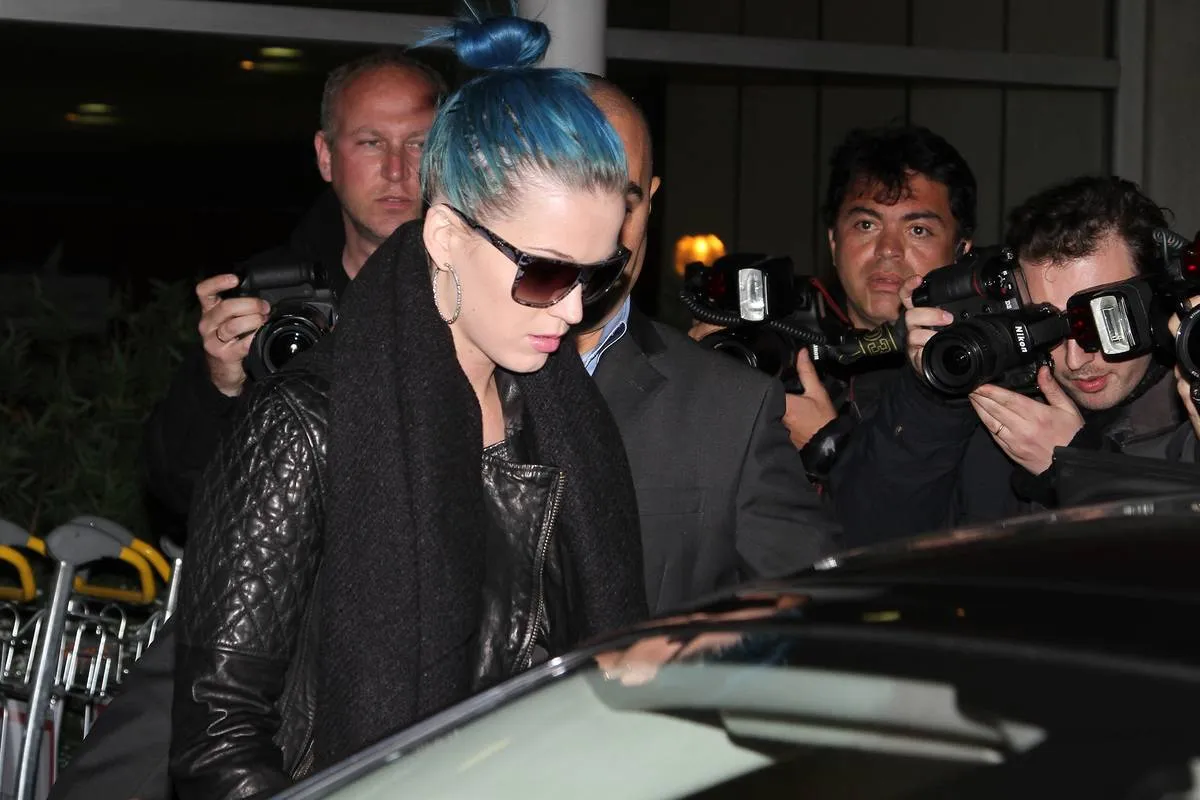 Katy Perry Arrives At Roissy Airport - February 29, 2011