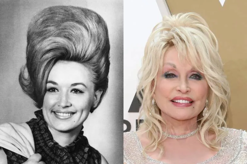 dolly parton young and old photos