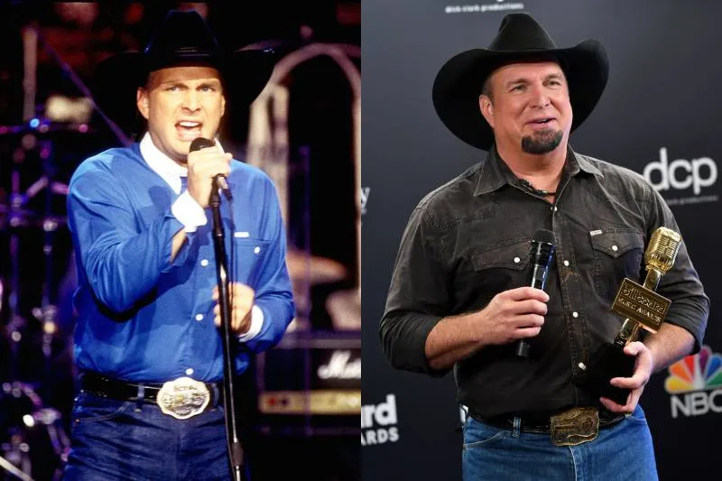 garth brooks young and old photos