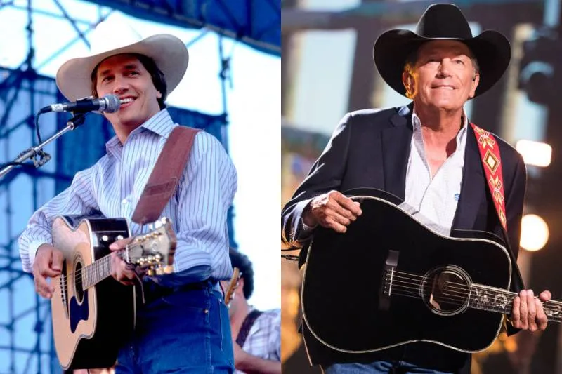 george strait young and old photos