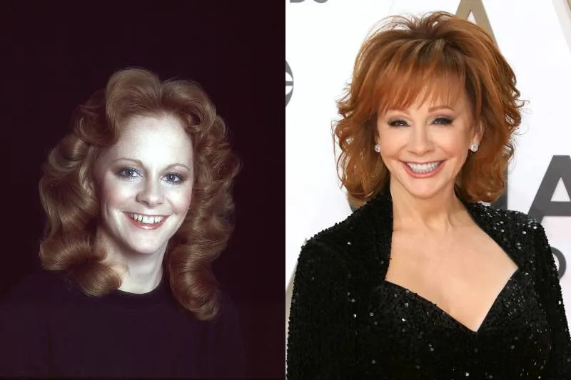 reba mcentire young and old photos