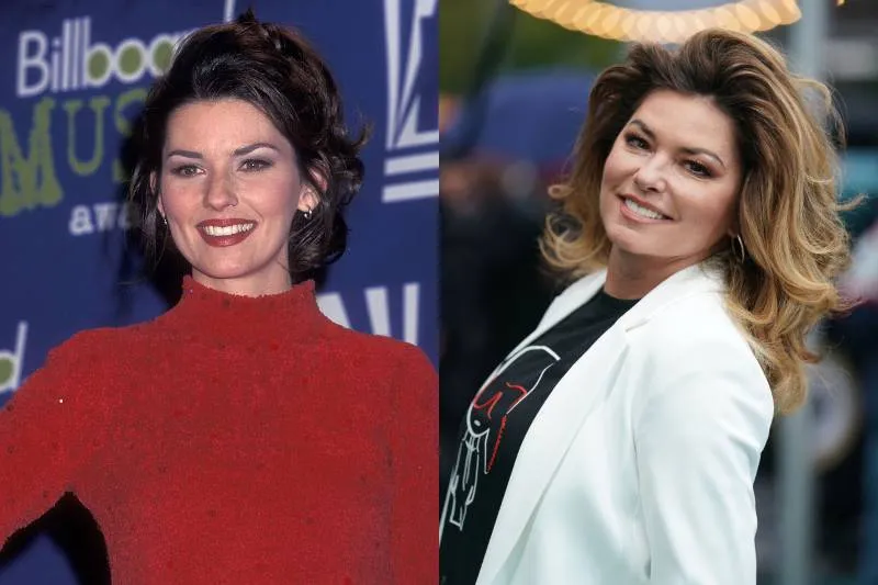 shania twain young and old photos