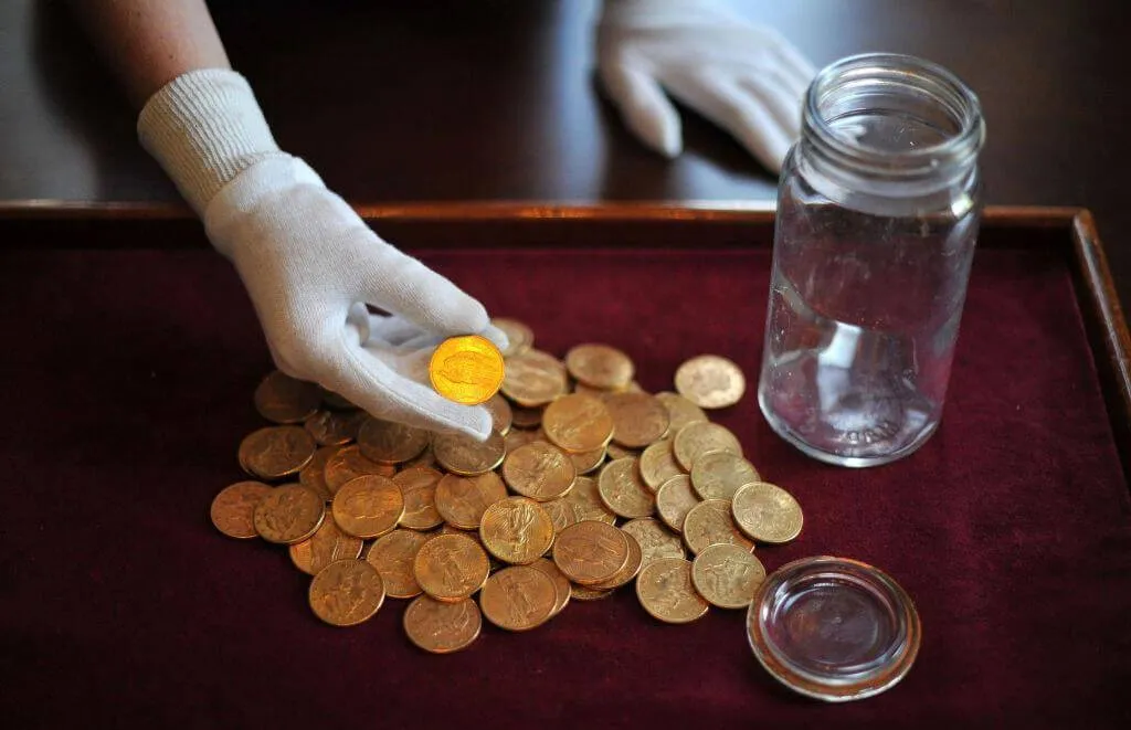 A Jar Of U.S. Gold Coins Was Found In London