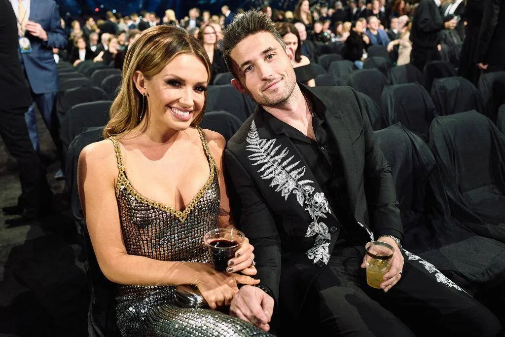 Carly Pearce and Michael Ray in Sparkling Silver
