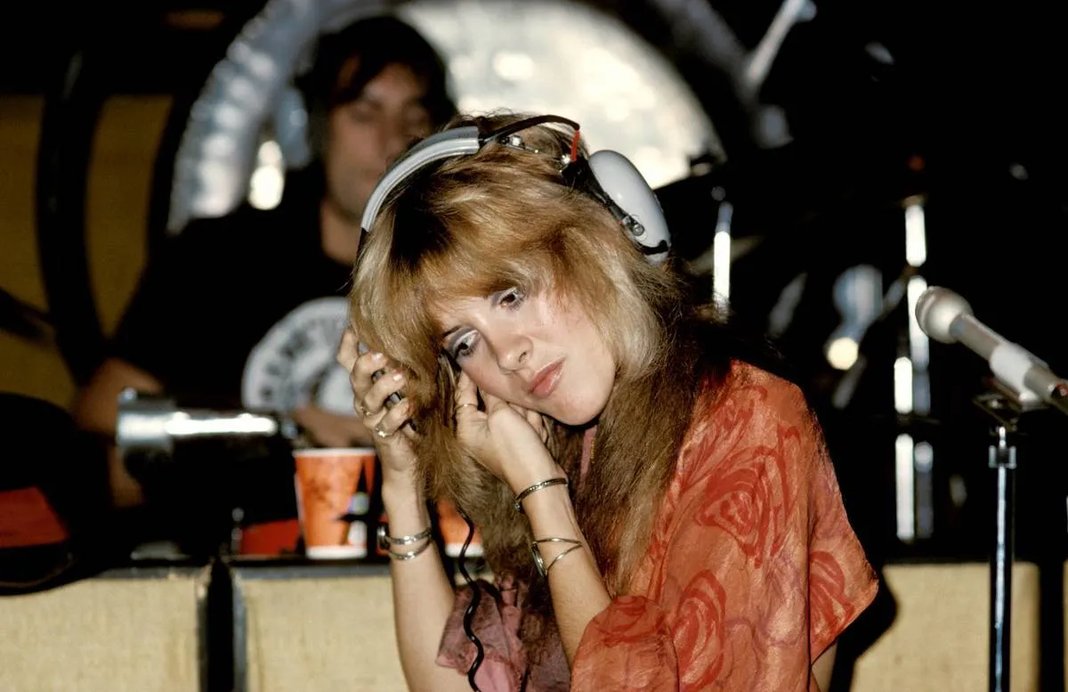 Stevie Nicks in the recording studio