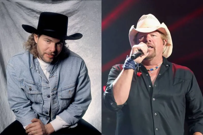 toby keith young and old photos