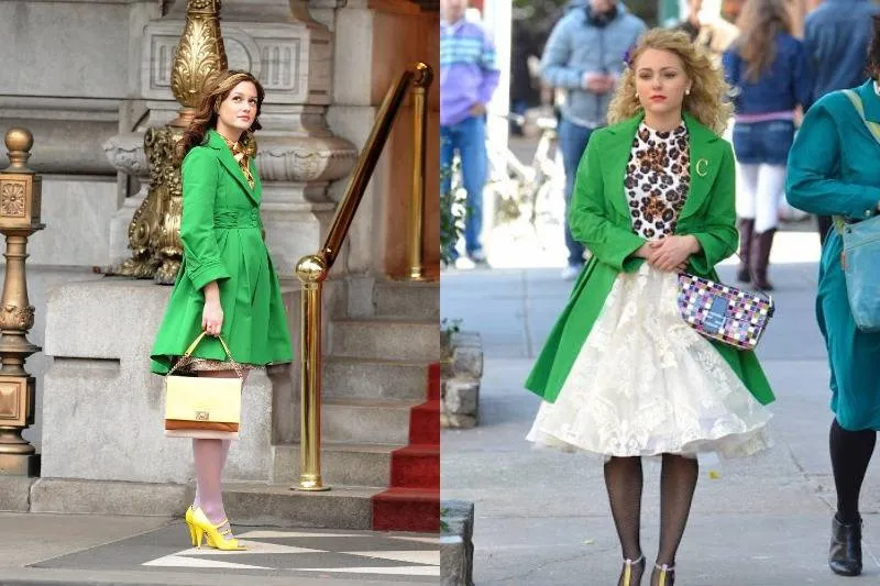 A Lime Green Coat In Gossip Girl & The Carrie Diaries