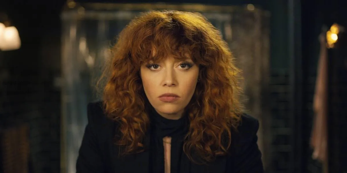 a red-headed actress in russian doll