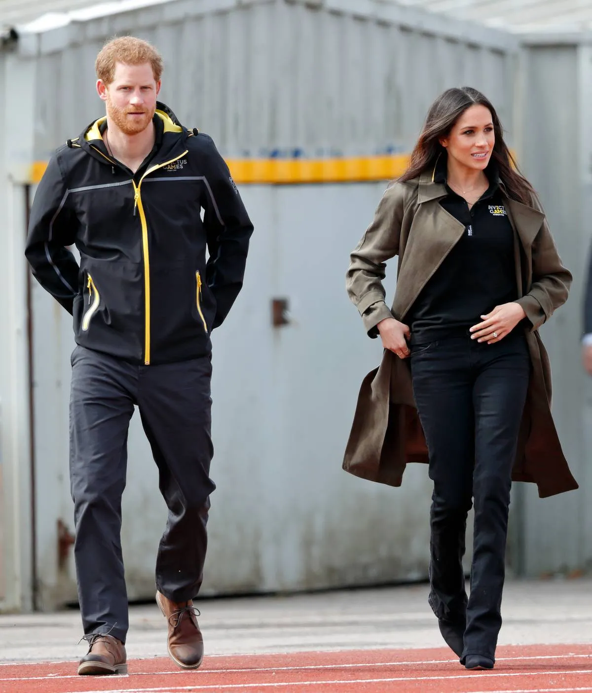 Meghan Markle wears casual exercise clothes for the UK Team Trials in 2018.