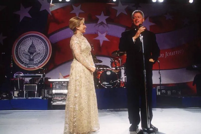 Hillary Clinton Wore Her Second Dress To 14 Balls