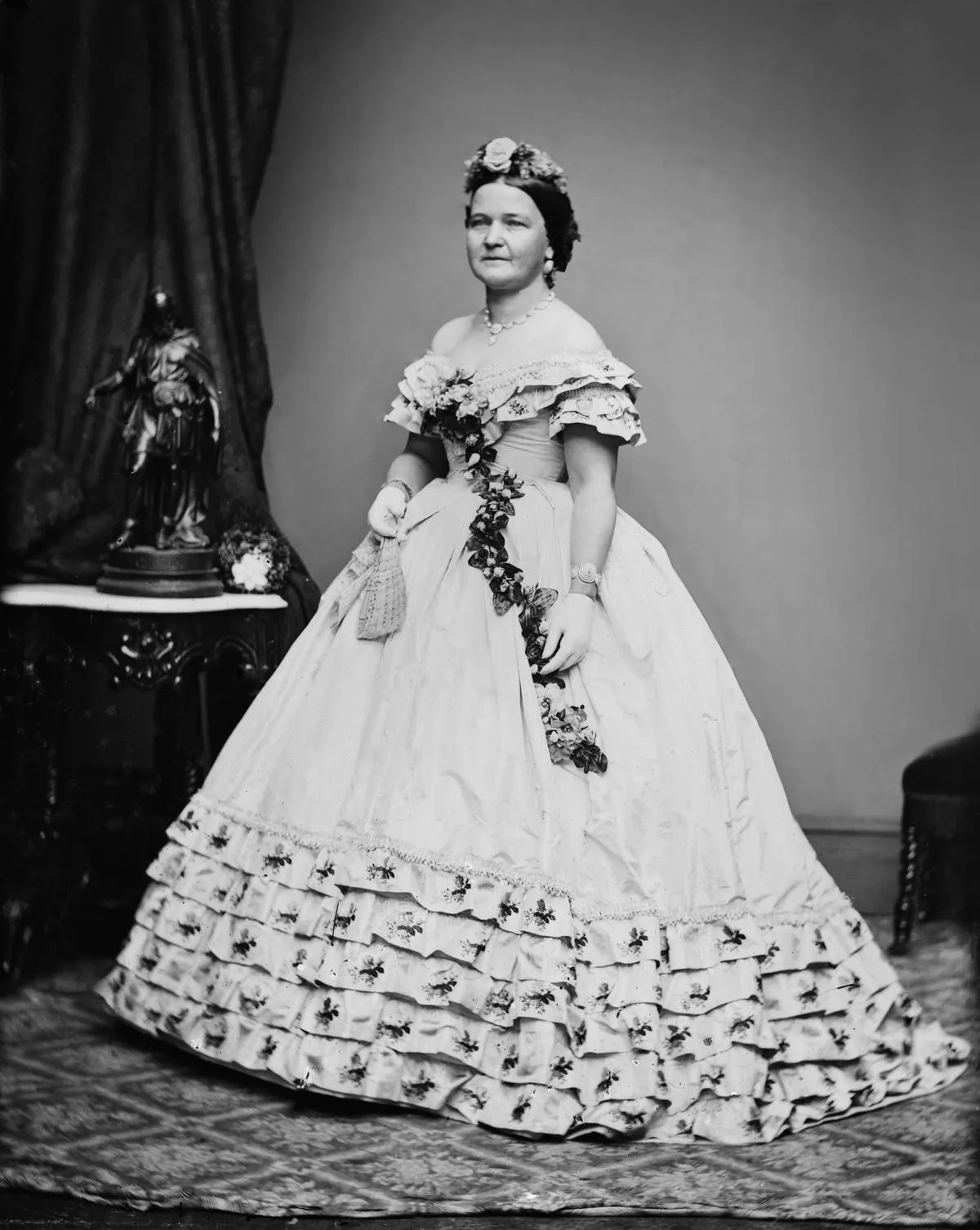 Mary Todd Lincoln, 1861 Inaugural Gown