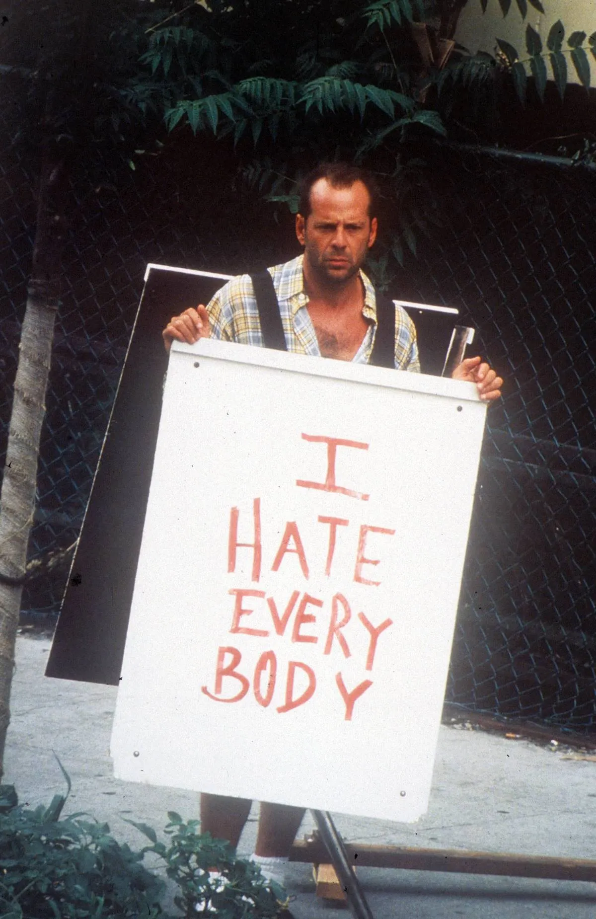 While Filming, The Die Hard 3 Sandwich Board Was Black