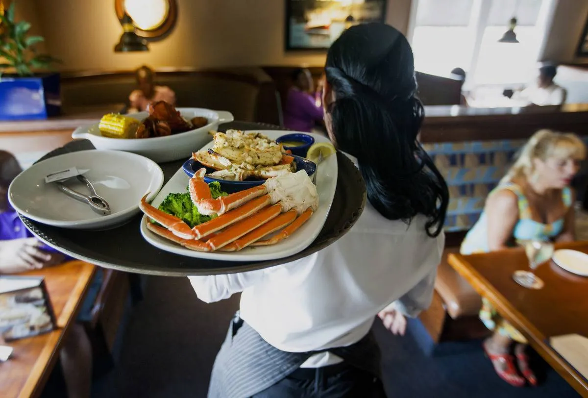 Inside A Red Lobster Restaurant Following Sale To Golden Gate Capital