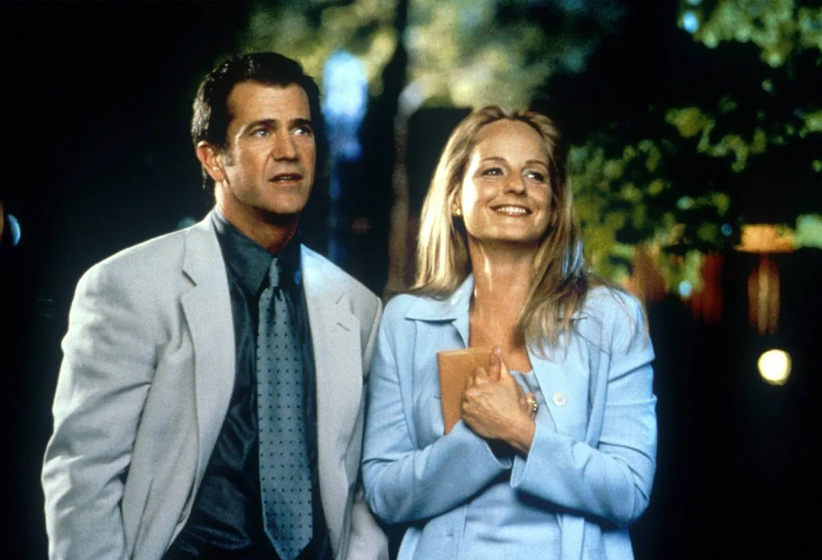 Mel Gibson and Helen Hunt in what women want