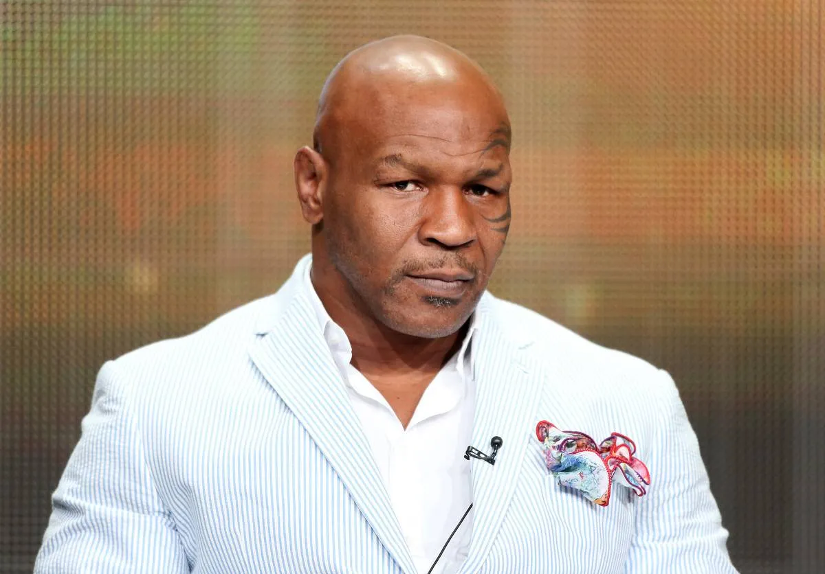 Mike Tyson speaks onstage during the 