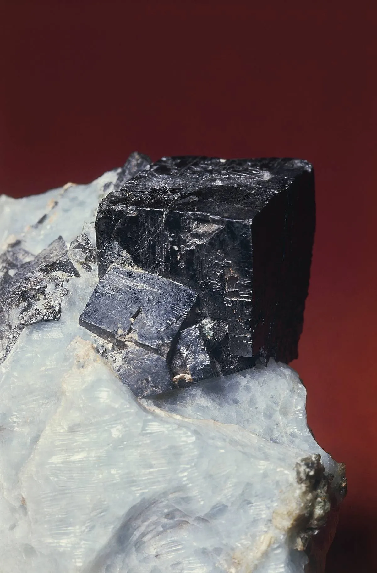 Perovskite sticks out of a different mineral.