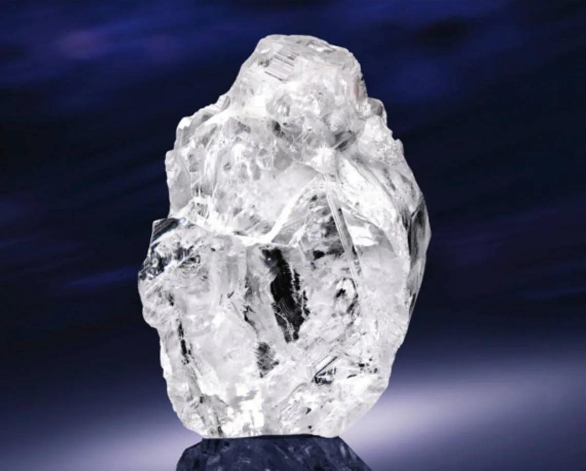 Perovskite is seen inside of a diamond.