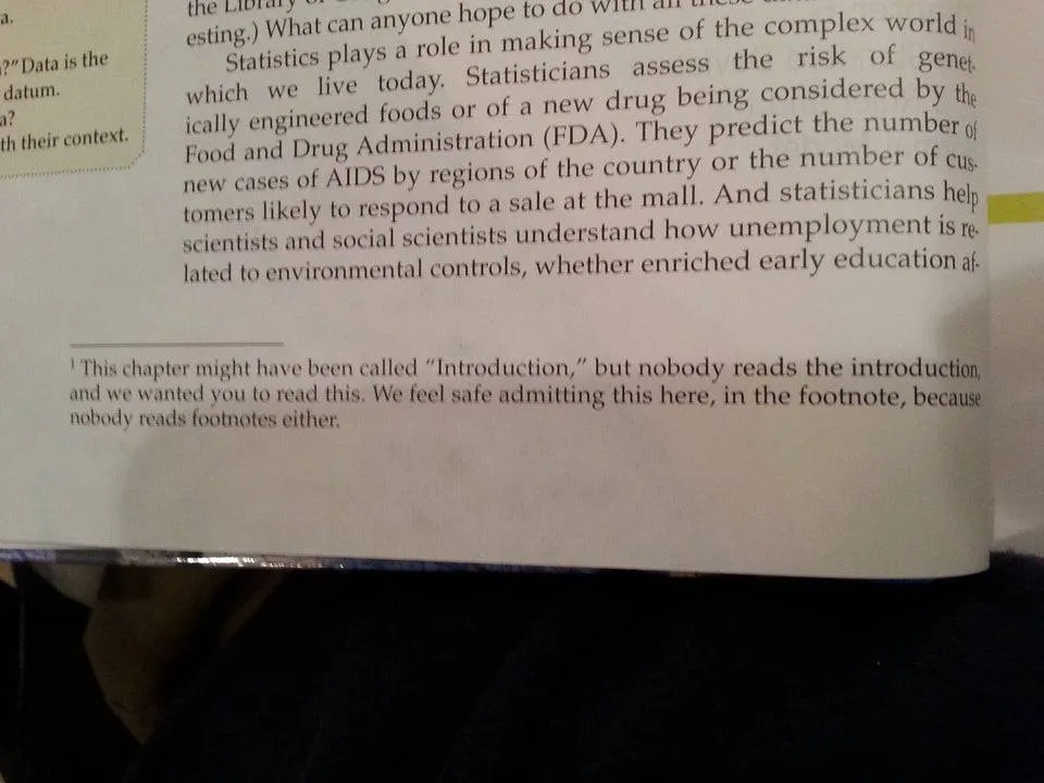 The textbook's footnote says that the writer didn't call the section 
