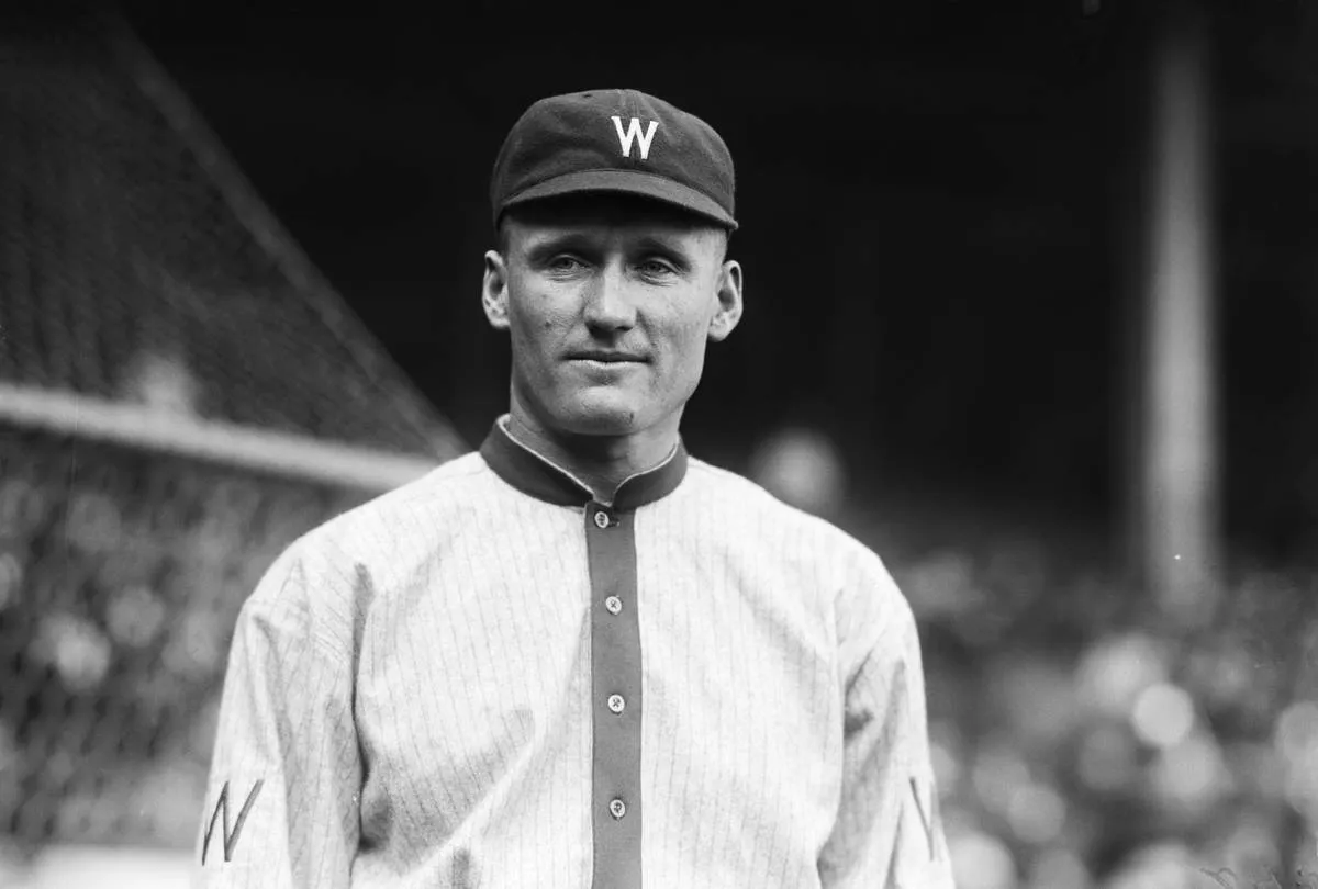 Baseball Player Walter Johnson of Washington Senators