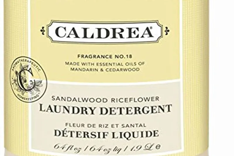 caldrea sandalwood riceflower laundry detergent